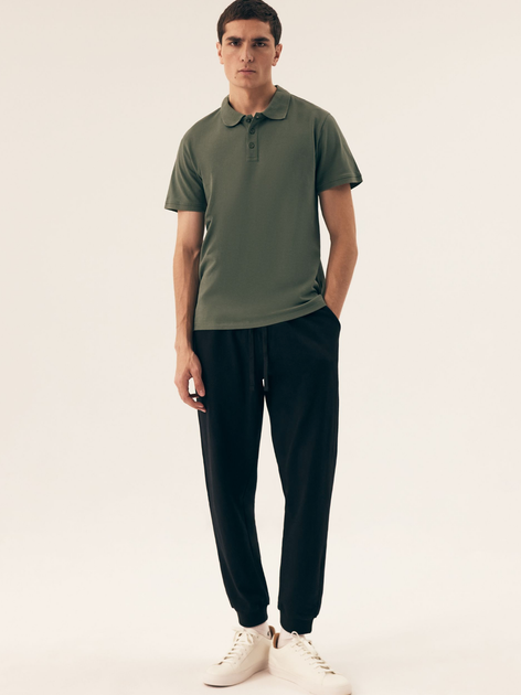 Поло довге чоловіче Henderson Mile 43025-87X 2XL Зелене (5903972391273) - зображення 3