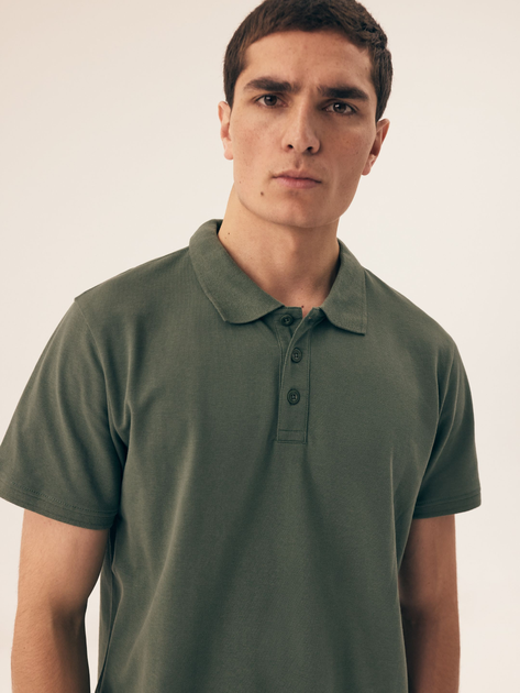 Поло довге чоловіче Henderson Mile 43025-87X 2XL Зелене (5903972391273) - зображення 4
