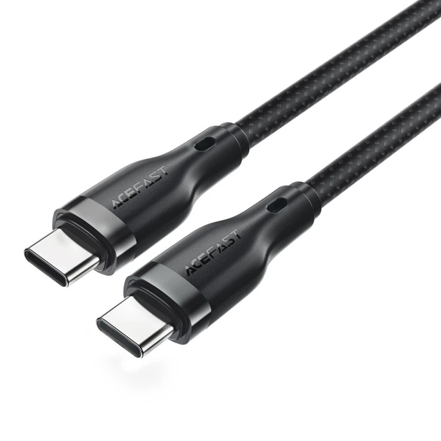 Кабель ACEFAST C8-03 USB-C to USB-C charging data cable Black (6974316282716) - Фото 2 Кабель ACEFAST C8-03 USB-C to USB-C charging data cable Black (6974316282716) - изображение 2