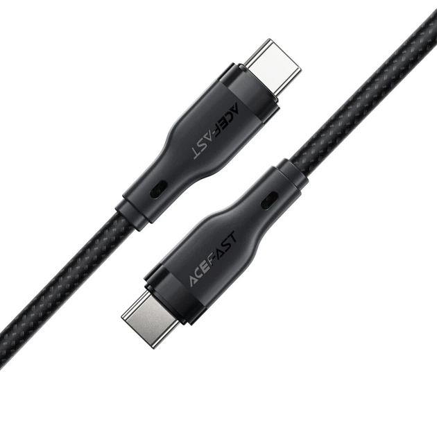 Кабель ACEFAST C8-03 USB-C to USB-C charging data cable Black (6974316282716) - Фото 3 Кабель ACEFAST C8-03 USB-C to USB-C charging data cable Black (6974316282716) - изображение 3