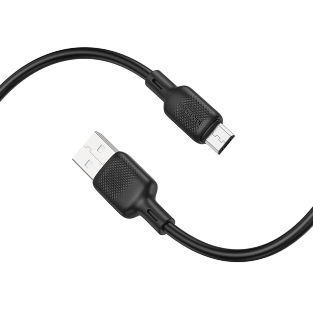 Кабель BOROFONE BX113 Lenny silicone charging data cable Micro(L=2M) Black (6941991115493) - Фото 4 Кабель BOROFONE BX113 Lenny silicone charging data cable Micro(L=2M) Black (6941991115493) - зображення 4
