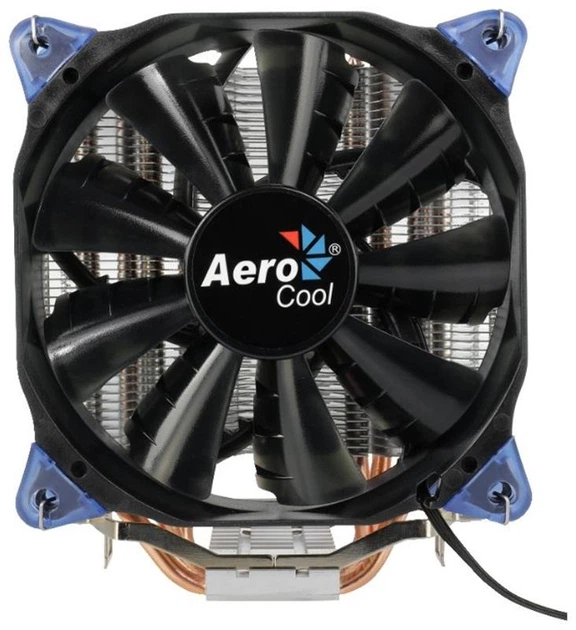 Кулер процессорный AeroCool Verkho 4, Intel:2066/2011/1200/1156/1155/1151/1150/775, AMD:AM4/AM3+/AM3/AM2+/AM2/FM2/FM1, 156.5х123х73, 4-pin - изображение 2