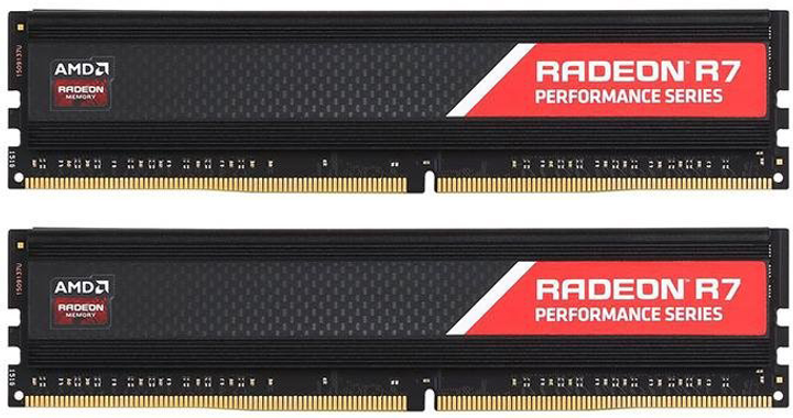 Oперативна пам'ять AMD DDR4-2666 8192MB PC4-21300 (Kit of 2x4096) R7 Performance Series (R7S48G2606U1K) - зображення 1