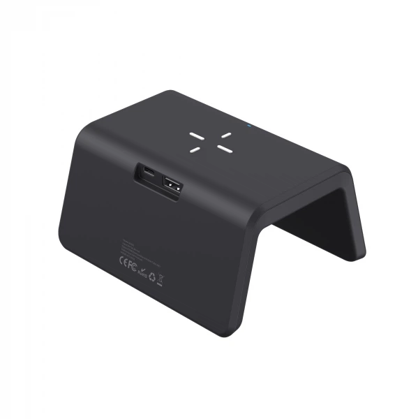 Бездротовая зарядка с часами 3в1 HAVIT W320 15W Black - изображение 3