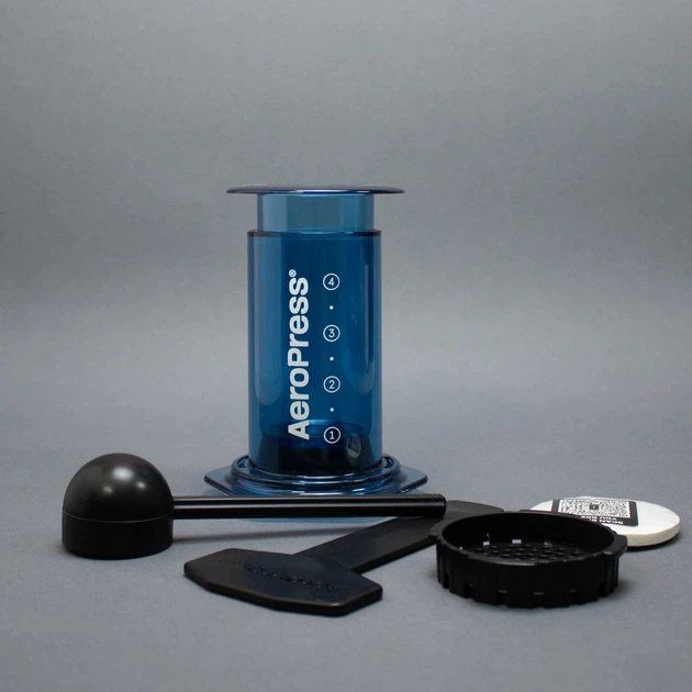 Аэропресс для заваривания кофе пластиковый AeroPress синий - изображение 3