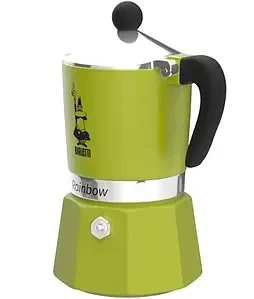 Гейзерная кофеварка Bialei Rainbow Green 270 мл. 6 чашек Store - изображение 5