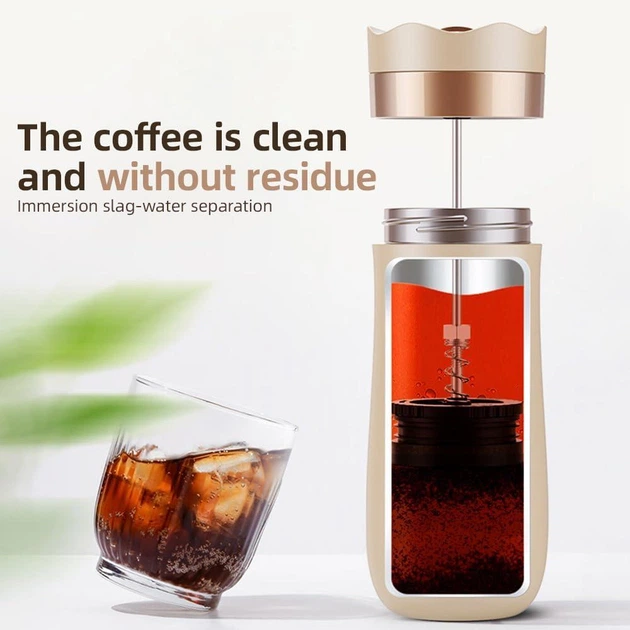 Френч пресс термочашка 320 мл. French Coffee Press iCafilas Red (1B50CE3ACB50) - Фото 3 Френч пресс термочашка 320 мл. French Coffee Press iCafilas Red (1B50CE3ACB50) - изображение 3