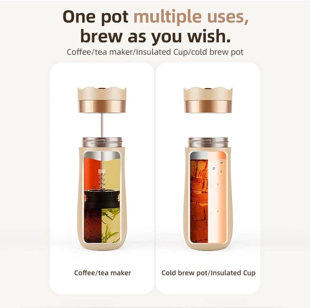 Френч пресс термочашка 320 мл. French Coffee Press iCafilas Red (1B50CE3ACB50) - Фото 6 Френч пресс термочашка 320 мл. French Coffee Press iCafilas Red (1B50CE3ACB50) - изображение 6