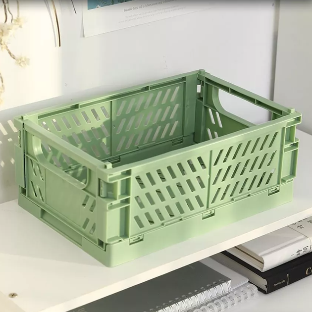 Контейнер для зберігання дрібниць 25.5×15×9.7см зелений - зображення 2