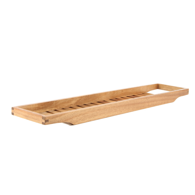 Полка бамбуковая для ванной 70см накладка Bamboo_3 - изображение 2