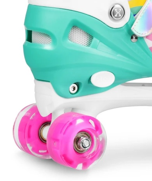 Роликові ковзани Abisal NILS EXTREME Rainbow LED розм. С (31-34) NQ0187 (5907695565713) - зображення 4