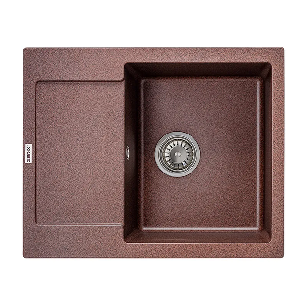 Мойка ZERIX ZS-6250S-12 Коричневая (ZX4592) - Фото 1 Мойка ZERIX ZS-6250S-12 Коричневая (ZX4592) - изображение 1