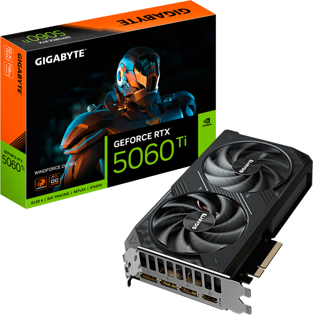 Karta graficzna Gigabyte PCI-Ex GeForce RTX 5060 Ti WINDFORCE OC 16G 16GB GDDR7 (128bit) (2587/28000) (HDMI, 3 x DisplayPort) (GV-N506TWF2OC-16GD) - obraz 9