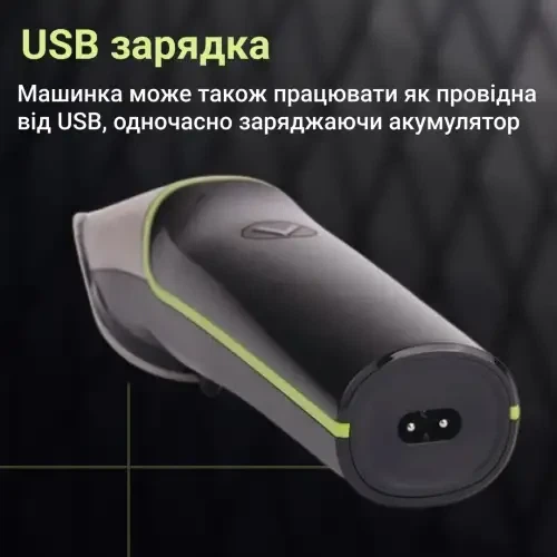 Триммер для волос и бороды VGR V-191 аккумуляторный с насадками, черный - изображение 6