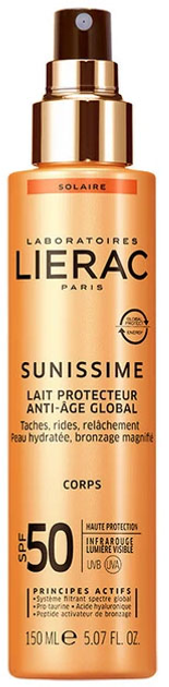 Молочко сонцезахисне Lierac Sunissime Anti-Age Global Spf 50 150 мл (3508240006570) - зображення 1