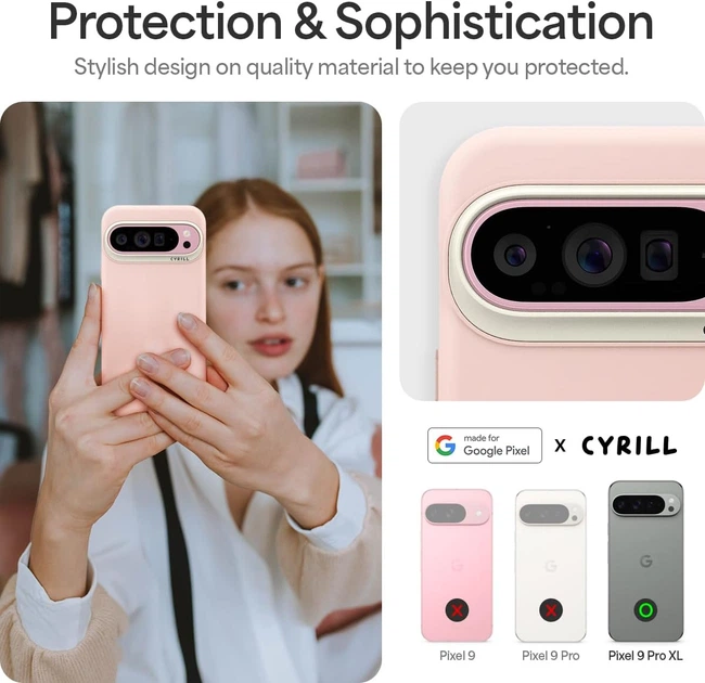 Чехол Cyrill UltraColor для Google Pixel 9 Pro XL Pale Pink (ACS07752) - изображение 6