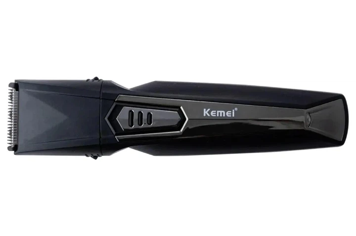 Универсальная машинка для стрижки Kemei LFQ-KM-640 беспроводная 8 в 1 с 4 насадками из нержавеющей стали и 2 направляющими гребнями на подставке Черный (127-14-13412) - изображение 3