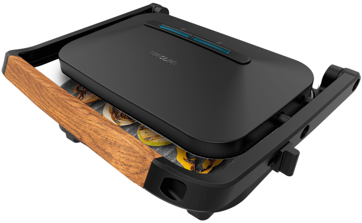 Grill Cecotec Rock'nGrill 1200 Wood Czarny - obraz 1