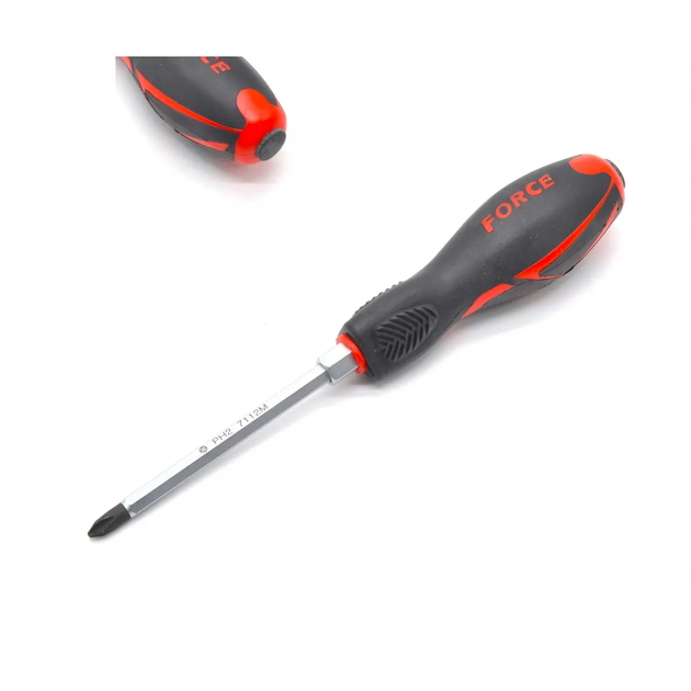 Отвертка крестовая (Philips) силовая, ударная РН.2, L=100 мм Force 7112M F - изображение 2