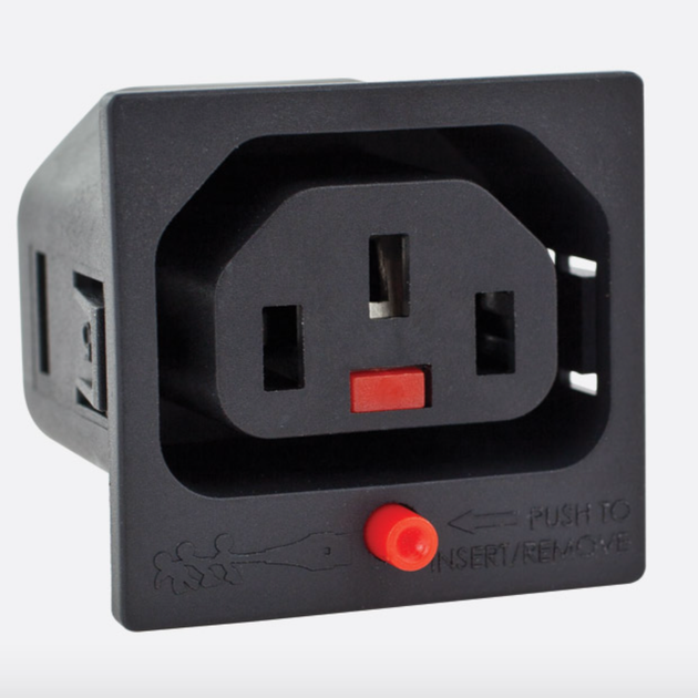 Разъем панельный SCOLMORE ACP-135015BK гнездо IEC Lock C13 IEC320 серия IEC Lock с фиксацией соединения 3 контакта - Фото 6 Разъем панельный SCOLMORE ACP-135015BK гнездо IEC Lock C13 IEC320 серия IEC Lock с фиксацией соединения 3 контакта - изображение 6