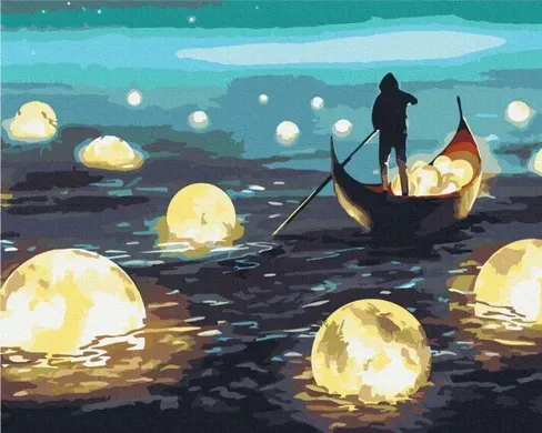Картина за номерами, Місячна прогулянка (BS51420) (Без коробки) 40 х 50 см, Brushme - Фото 1 Картина за номерами, Місячна прогулянка (BS51420) (Без коробки) 40 х 50 см, Brushme - изображение 1