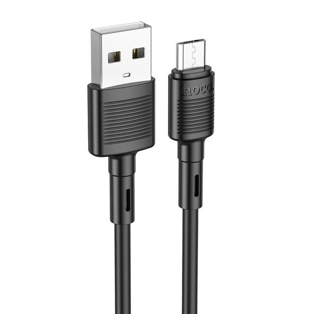 Кабель HOCO X83 Micro-USB Victory 1 метр чорний - Фото 3 Кабель HOCO X83 Micro-USB Victory 1 метр чорний - зображення 3
