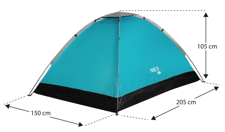 Namiot kempingowy Abisal NILS CAMP Niebieski NC3021 (5908261682414) - obraz 10