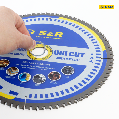 Диск пильный универсальный S&R UniCut Meister FWF 254х30х3 мм (245080254) - Фото 5 Диск пильный универсальный S&R UniCut Meister FWF 254х30х3 мм (245080254) - изображение 5
