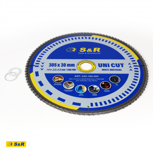 Диск пильний універсальний S&R UniCut Meister FWF 305х30х3, 2 мм (245100305) - Фото 9 Диск пильний універсальний S&R UniCut Meister FWF 305х30х3, 2 мм (245100305) - зображення 9