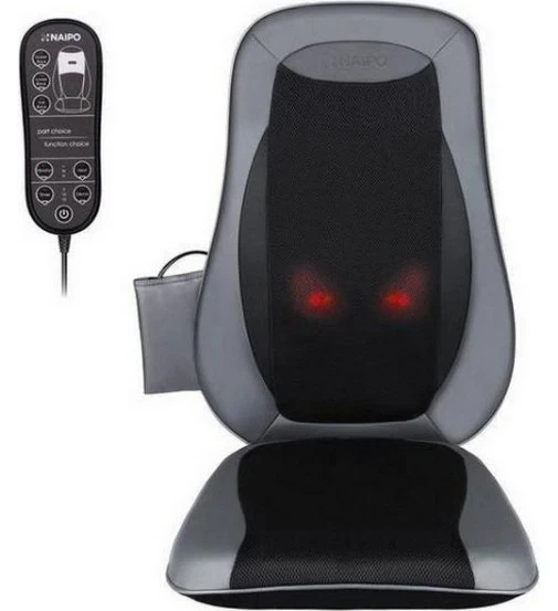 Масажна накидка на крісло NAIPO Neck & Back Massager з підігрівом та вібрацією MGBK-2606H UA - Фото 1 Масажна накидка на крісло NAIPO Neck & Back Massager з підігрівом та вібрацією MGBK-2606H UA - изображение 1