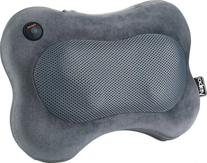 Масажер-подушка NAIPO Back and Neck (Ultra-soft Plush Fabric) для спини та шиї з підігрівом MGP-129M UA - изображение 4