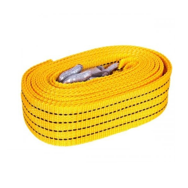 Трос буксировочный желтый с крюками 5т 5м ZOLLEX, 3649852 - изображение 1