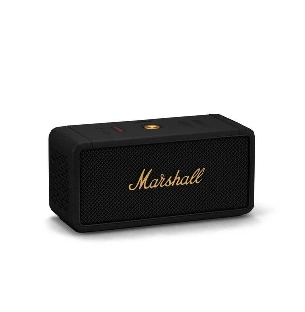 Портативна Bluetooth колонка Black and Brass зі стереозвуком, захистом IP67, режимом стека та до 20 годин автономної роботи - зображення 8