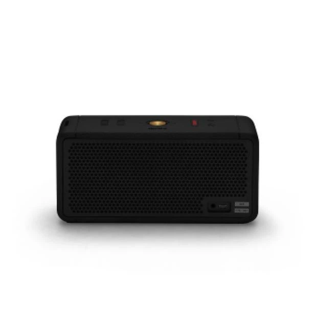 Портативна Bluetooth колонка Black and Brass зі стереозвуком, захистом IP67, режимом стека та до 20 годин автономної роботи - зображення 9