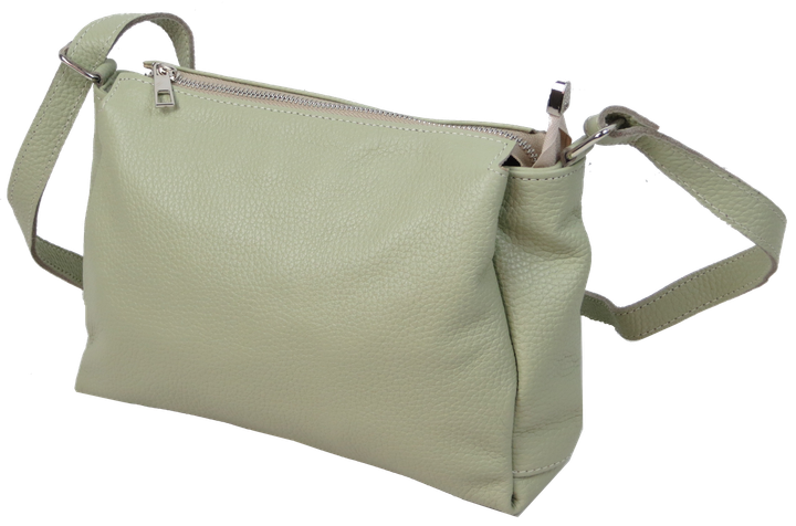 Женская кожаная сумка через плечо салатовая Borsacomoda (sum0028727) - Фото 1 Женская кожаная сумка через плечо салатовая Borsacomoda (sum0028727) - изображение 1