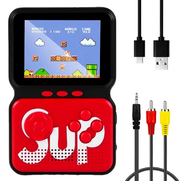 Аккумуляторная портативная игровая консоль GAME SUP 999+ игр 8bit