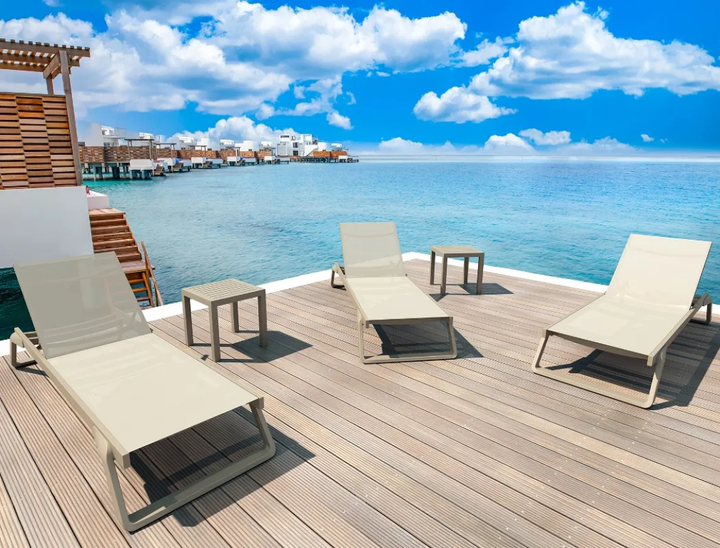 Шезлонг Siesta Tropic, 210 х 72 х 31 см - бежевий - Фото 7 Шезлонг Siesta Tropic, 210 х 72 х 31 см - бежевий - зображення 7