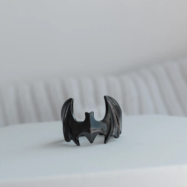 Безразмерное мужское кольцо из стали Bat - изображение 5