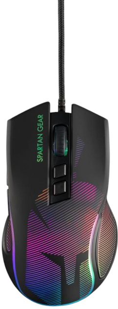 Mysz Spartan Gear Agis Wired Gaming Black (5207011011017) - obraz 1