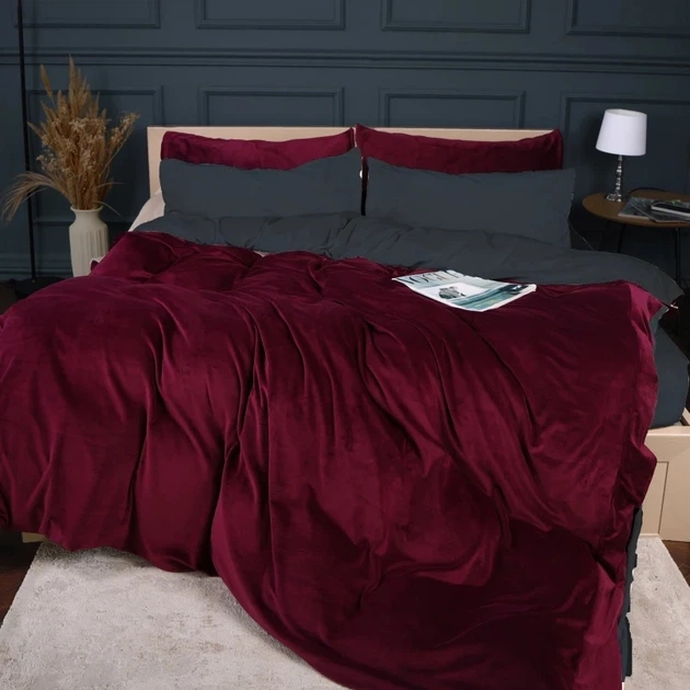Комплект постельного белья MirSon Велюр Winter Frost 28-0005 + 28-0002 Azalea Velvet 2х143х210 (2200004006659) - изображение 4
