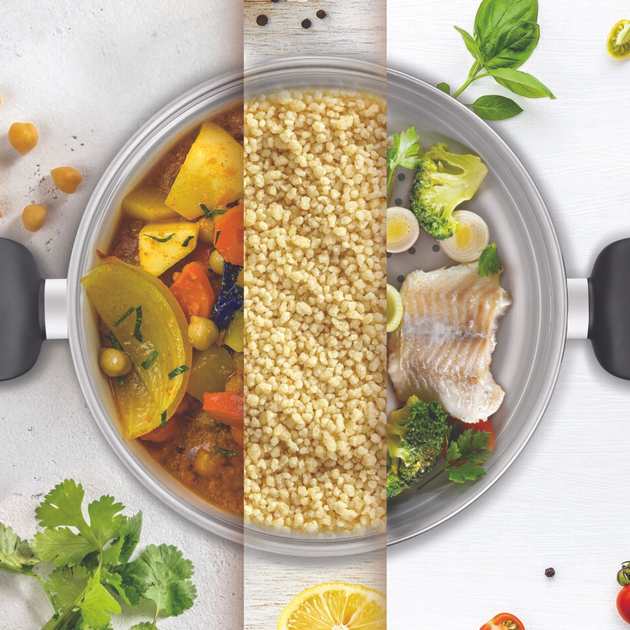 Каструля з кришкою та паровим кошиком Tefal Primary 24 см 9 л  (E3089514) - зображення 5