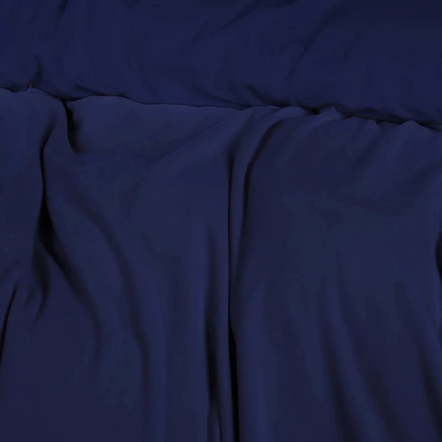 Простынь на резинке MirSon Велюр Winter Frost 28-0006 Navy blue Velvet 140х200 (2200003999709) - изображение 3