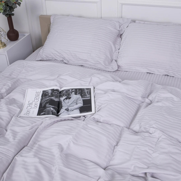 Комплект постільної білизни MirSon Satin Stripe 30-0010 Light Gray 110х140 Дитячий від Rozetka на платформі USKIDKA Акція на Комплект постільної білизни MirSon Satin Stripe 30-0010 Light Gray 110х140 Дитячий від Rozetka