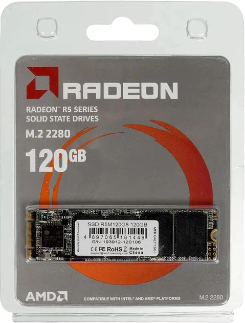 Dysk SSD AMD Radeon R5 120GB M.2 SATA III 3D NAND TLC (R5M120G8) - obraz 5