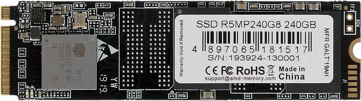 SSD диск AMD Radeon R5 240GB M.2 SATA III 3D NAND TLC (R5M240G8) - зображення 1