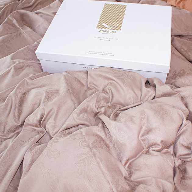 Комплект постільної білизни MirSon Satin Жакард Golden wheat 143х210 від Rozetka на платформі USKIDKA Акція на Комплект постільної білизни MirSon Satin Жакард Golden wheat 143х210 від Rozetka