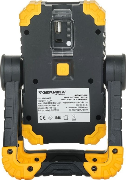 Lampa robocza Germina Antlia GW-0022 10 W 1200 lm (5905255670181) - obraz 4