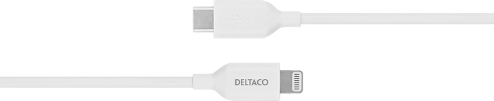 Кабель Deltaco USB Type-C - Lightning 2 м White (IPLH-452) - зображення 3