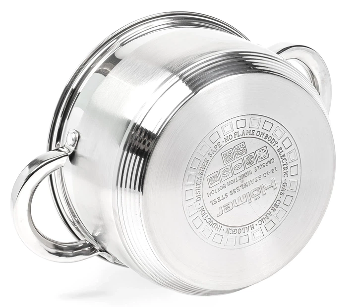 Набор посуды Hölmer CS-1451-SS (ковш с крышкой 1,5л, кастрюля с крышкой 2,7л) - изображение 6