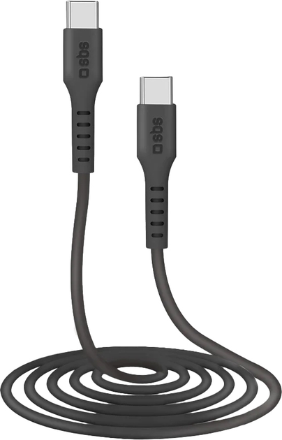 Кабель SBS USB Type-C - USB Type-C 1.5 м Black (TECABLETCC20K) - зображення 1